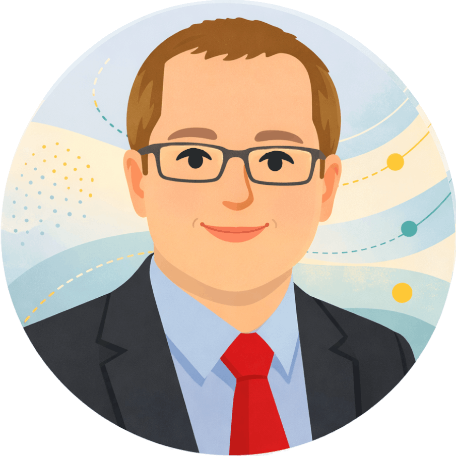 Digital illustration of Phil Leach