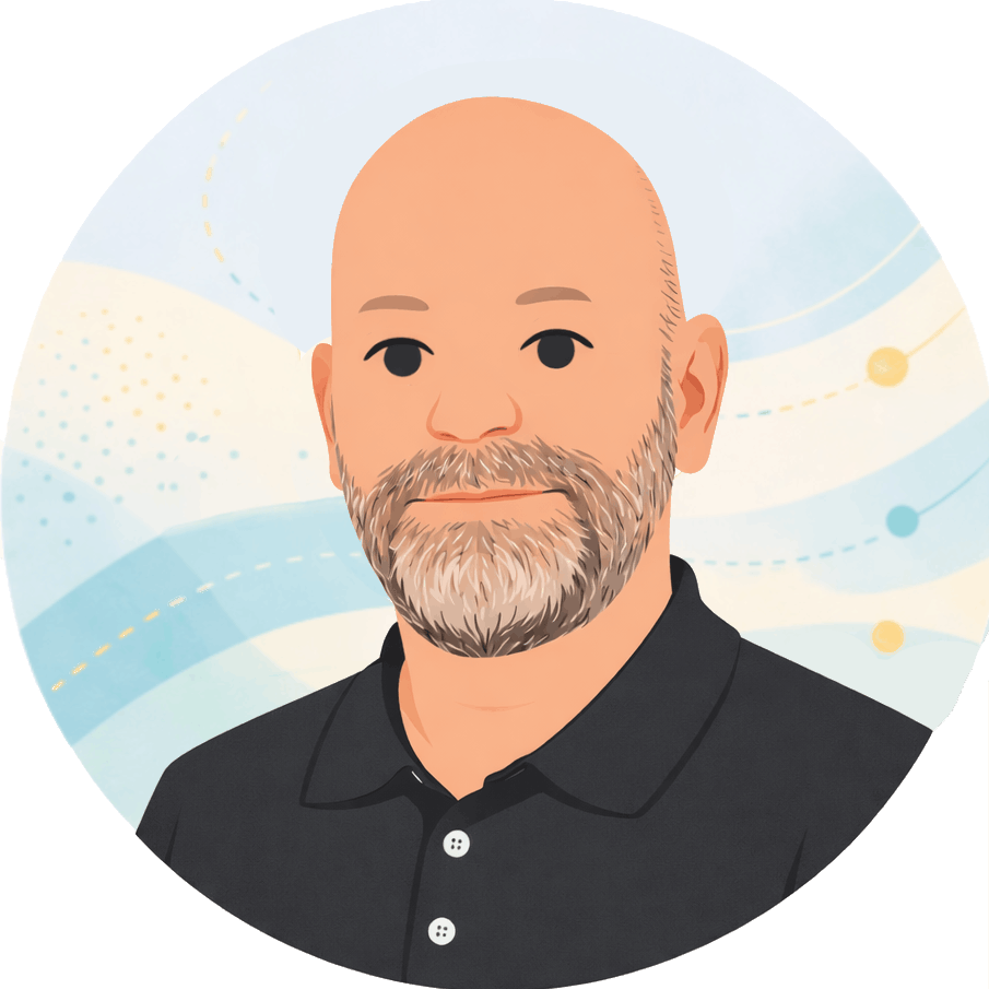 A digital illustration of Business Development Manager Simon