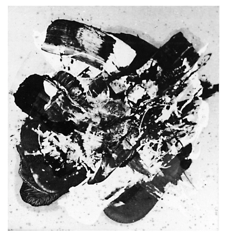 黃永砯 Huang Yongping
油画 Oil on Canvas. (色彩 It was colour) 1983
1270 x 1270 

