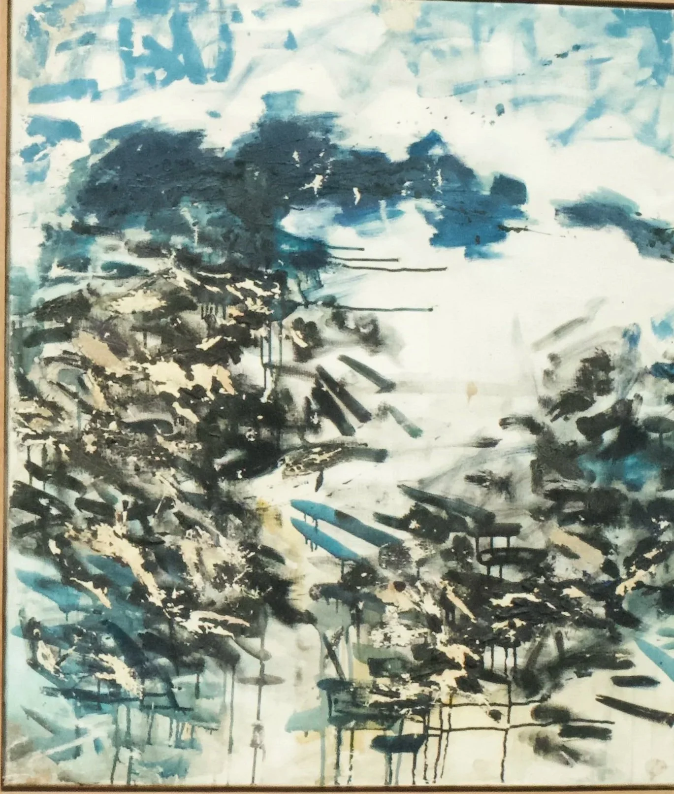 俞晓刚 Yu Xiaogang 
油画 Oil on canvas  1983
700 x 1000 
