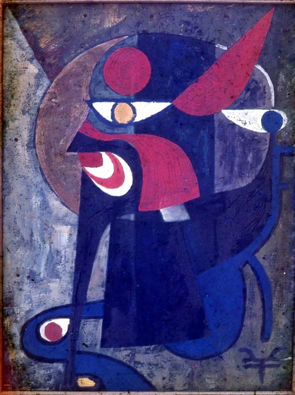 焦跃明 Jiao Yaoming 
Oil on Board ( 己焚烧 It was burned ) 1986
900 x 1200 