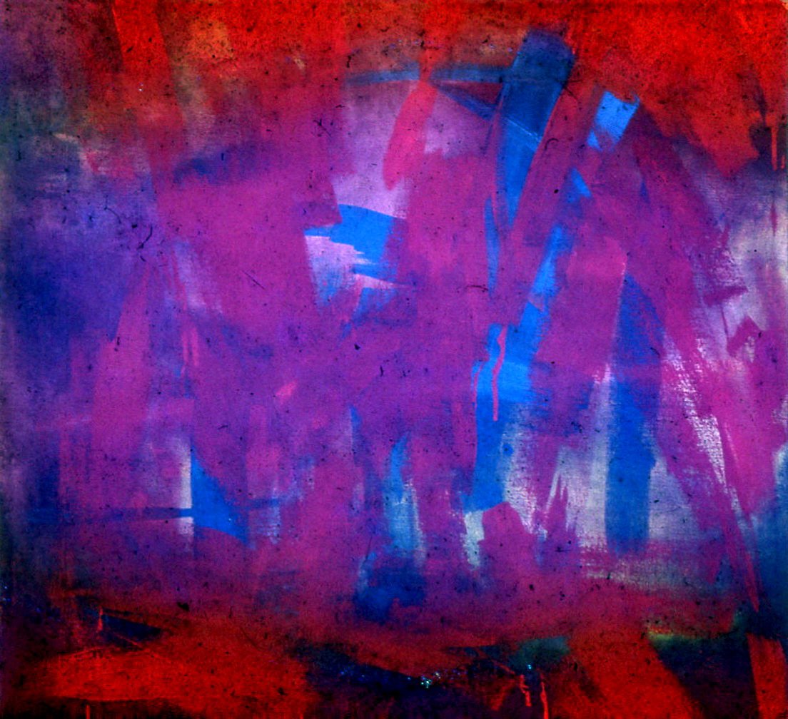 焦跃明 Jiao Yaoming 
Oil on Board ( 己焚烧 It was burned ) 1986
1000 x 1000