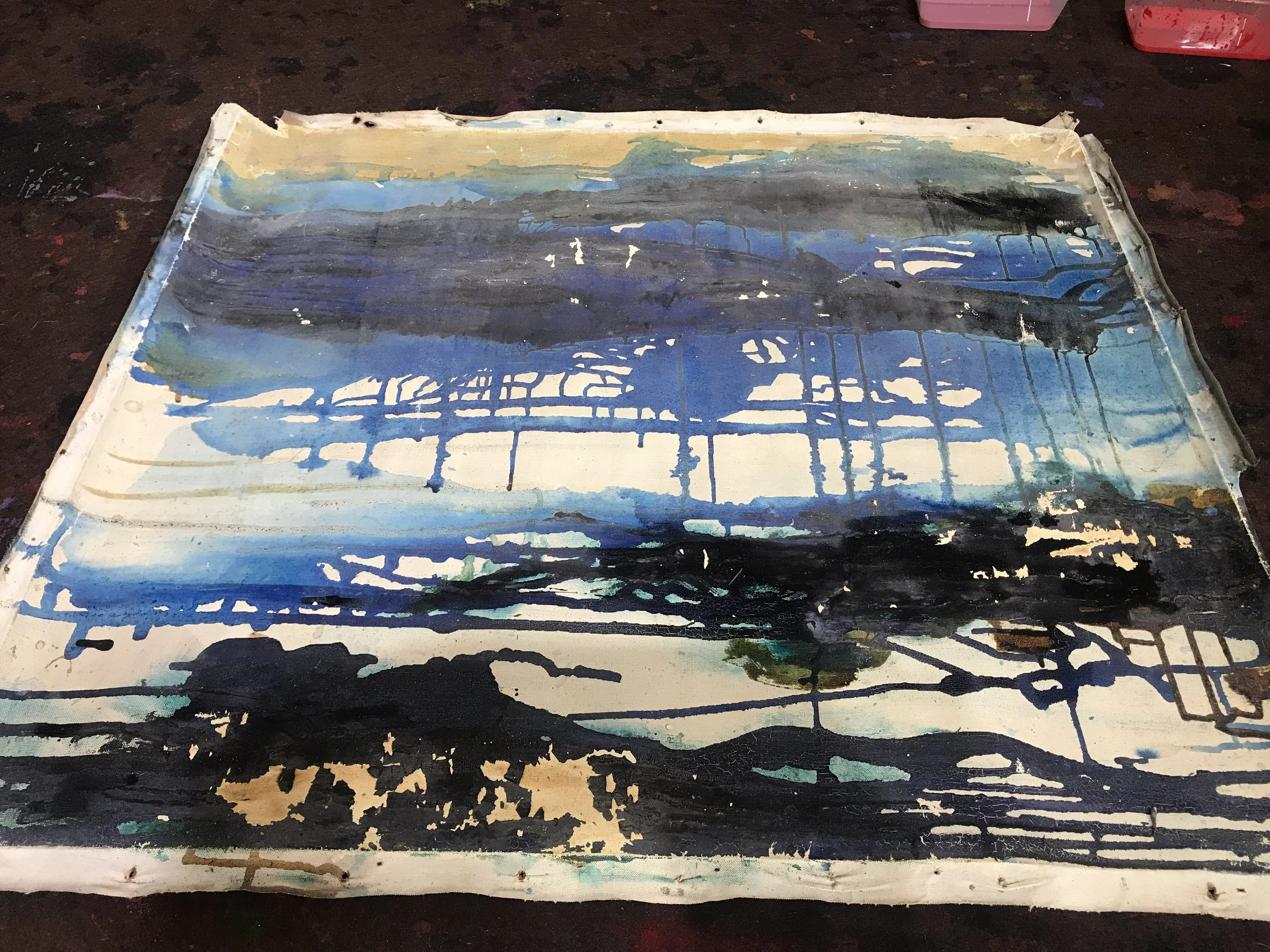 俞晓刚 Yu Xiaogang 
油画 Oil on canvas 
厦门  1983
