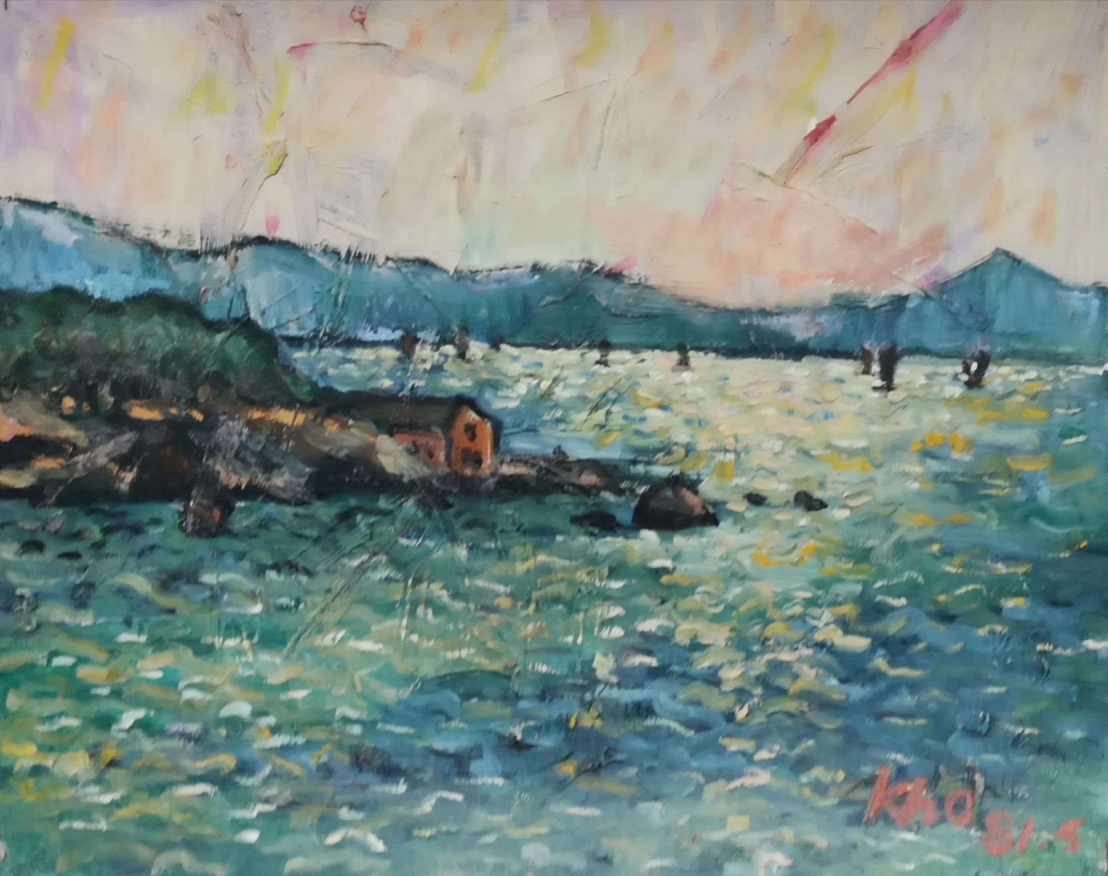 许成斗  Xu Chengdou
厦门鼓浪屿  Gulangyu Island, Xiamen 1981 
Oil on Board 
