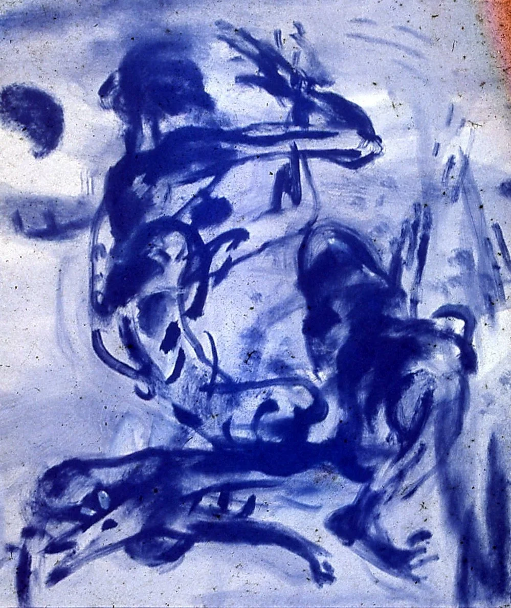 紀乃進  Ji Nai Jin 
Oil on Canvas ( 己焚烧 It was burned ) 1986
1000 x 1200 mm