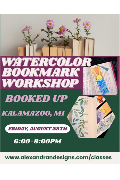 Watercolor Bookmark Craft Night