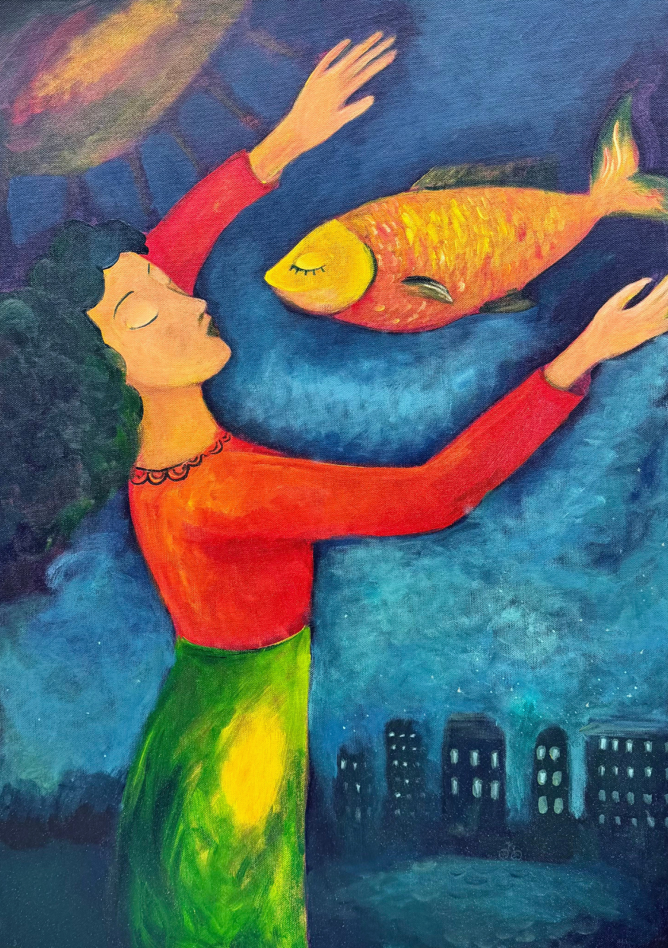 Art & Print Session: Dance with Fish by Anastasiia Lodde