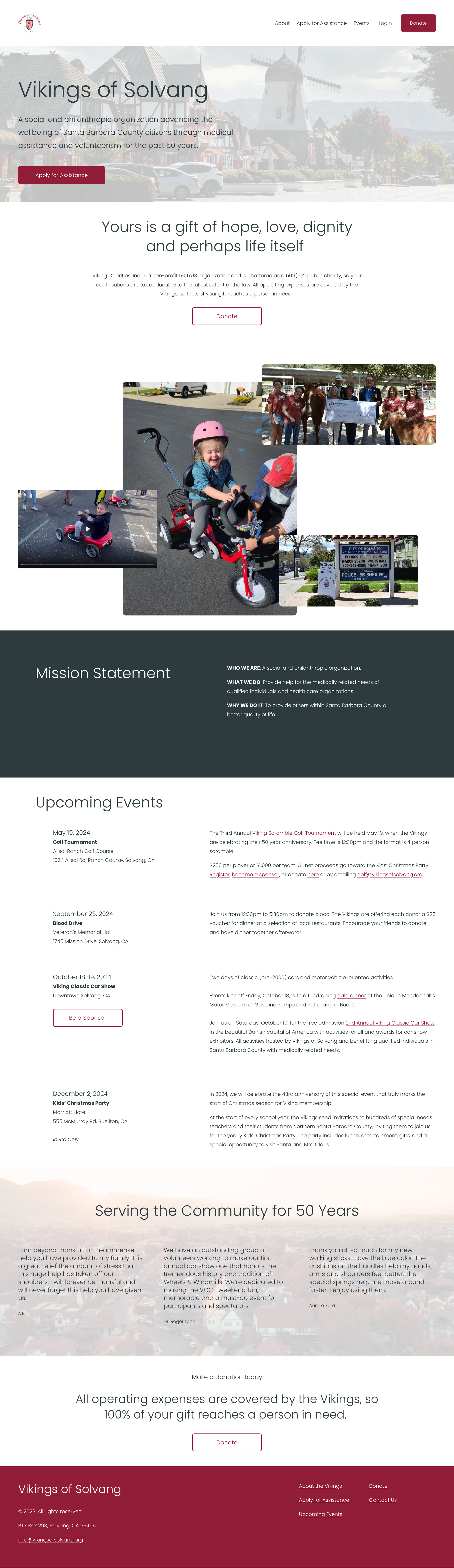 Vikings of Solvang Homepage