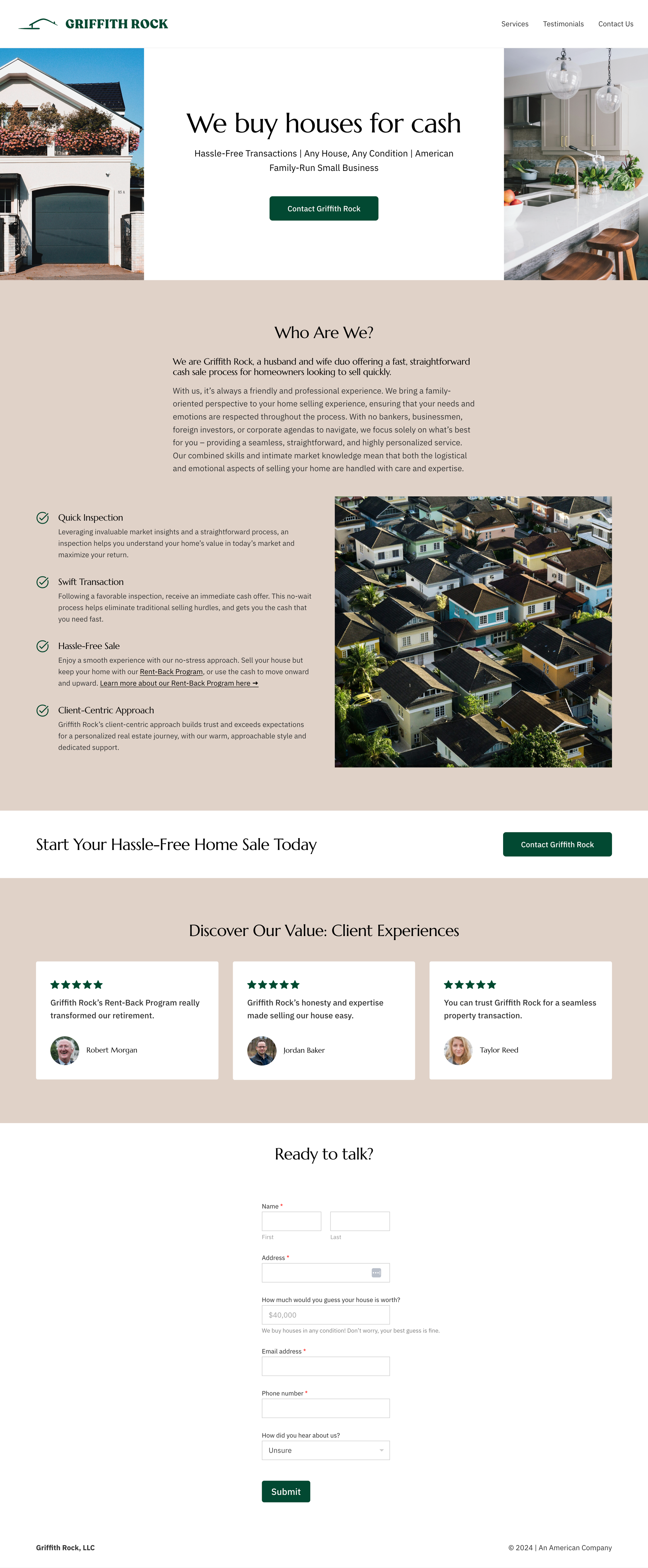 Griffith Rock Homepage