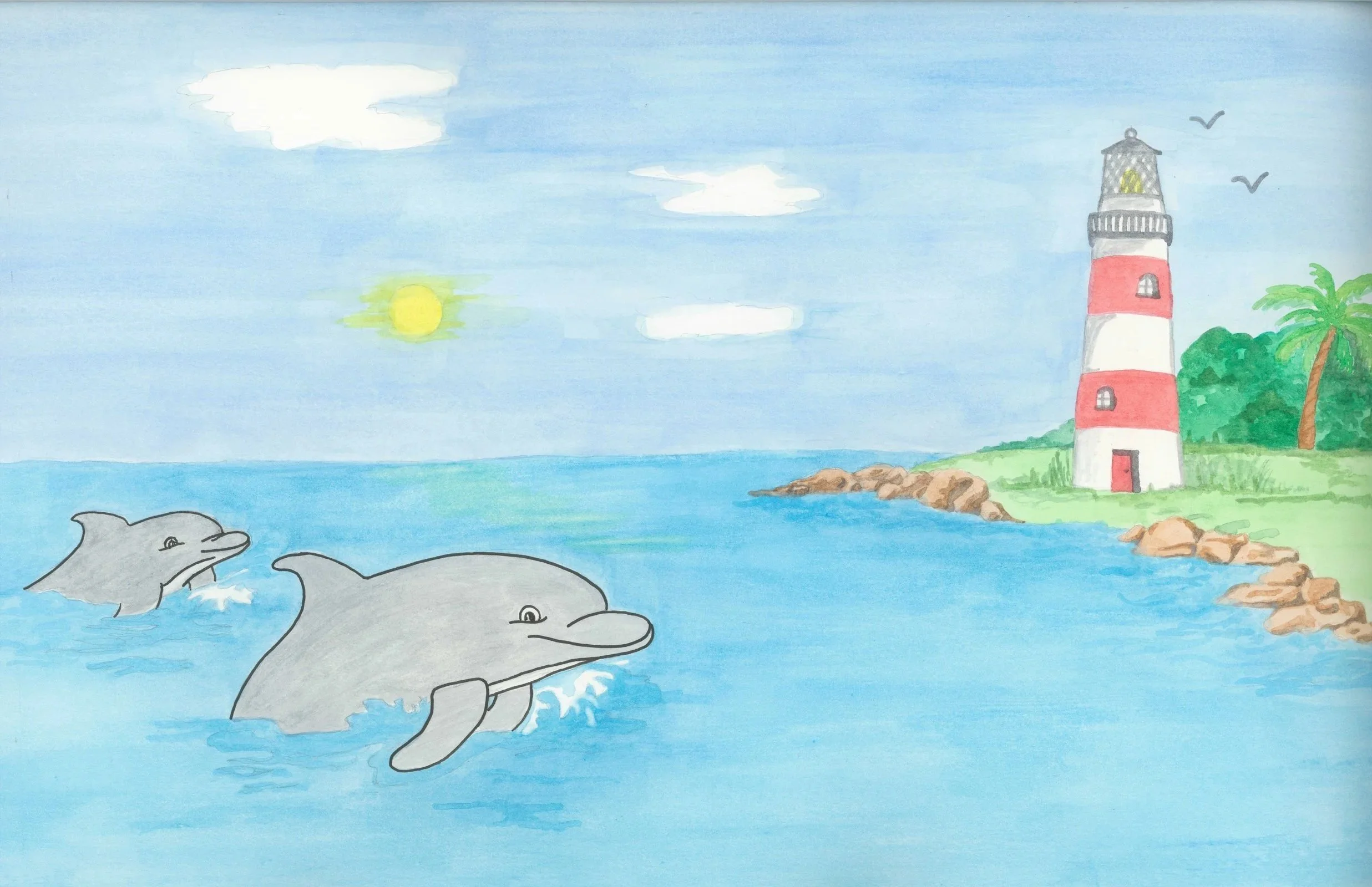 Daisy the Dolphin & Lighthouse