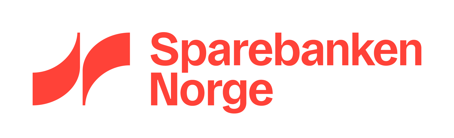 Tekst som seier "Sparebanken Norge" med tegn foran. 
