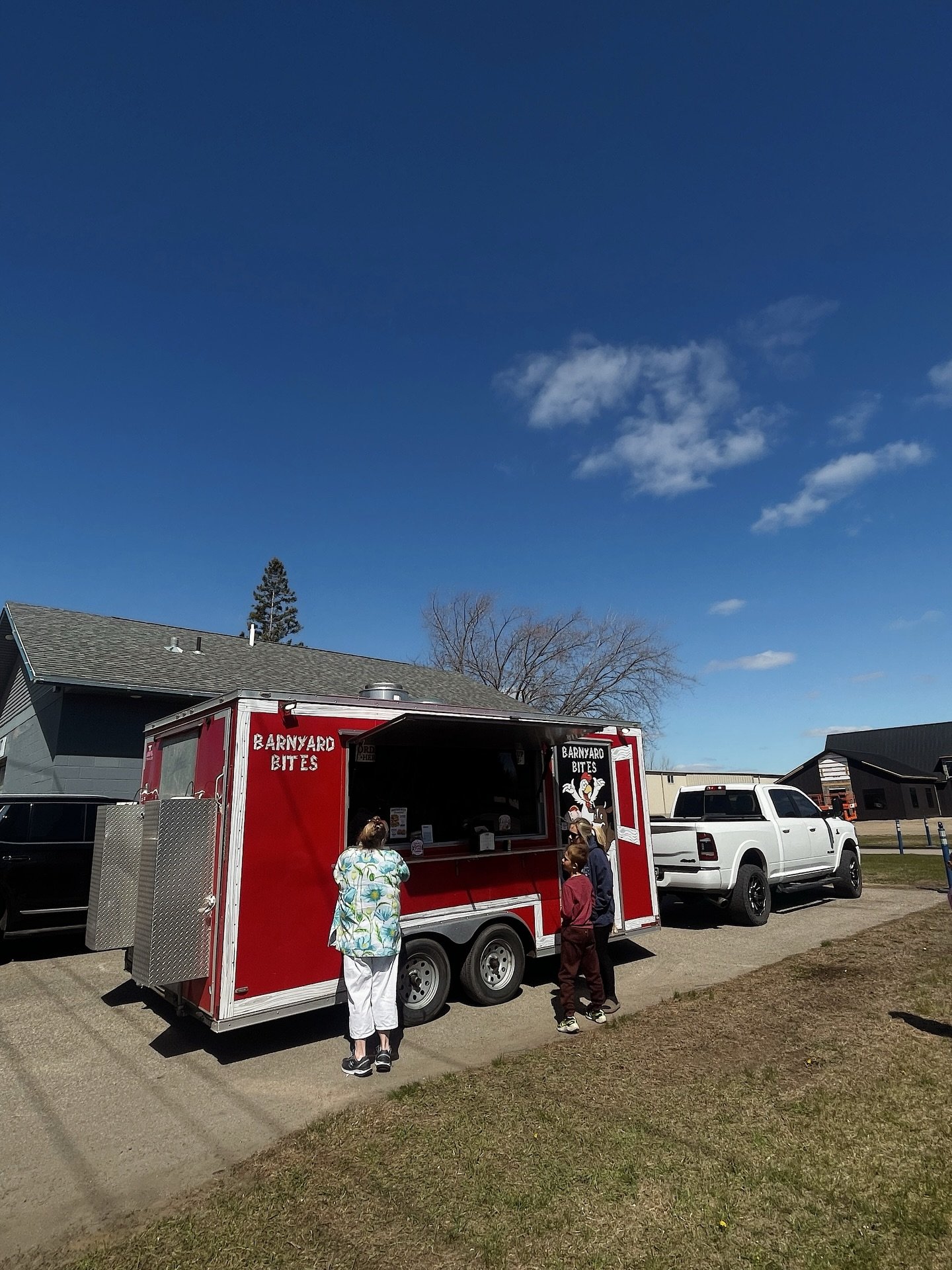 BARNYARD BITES FOOD TRUCK IN FERTILE TODAY!! Stop by the Sandhill Carwash parking lot today for your Mother&rsquo;s Day bites! 🥐