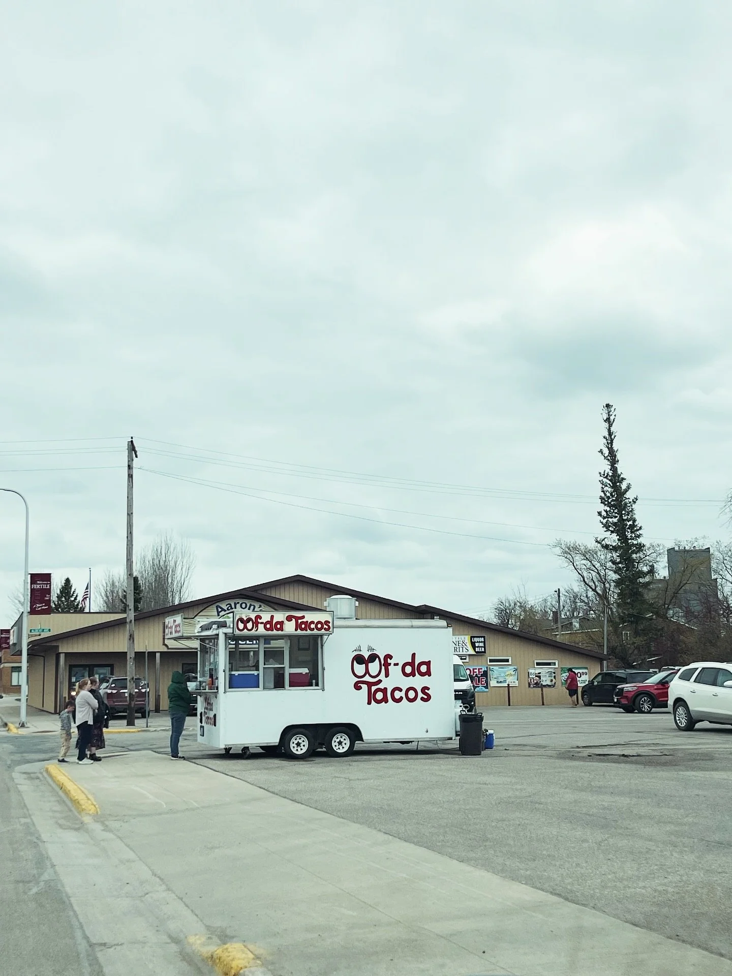 Tacos in fertile! 🌮 Oof-Da Tacos set up yesterday and today by the grocery store! If you missed them, they&rsquo;ll be at the fair!