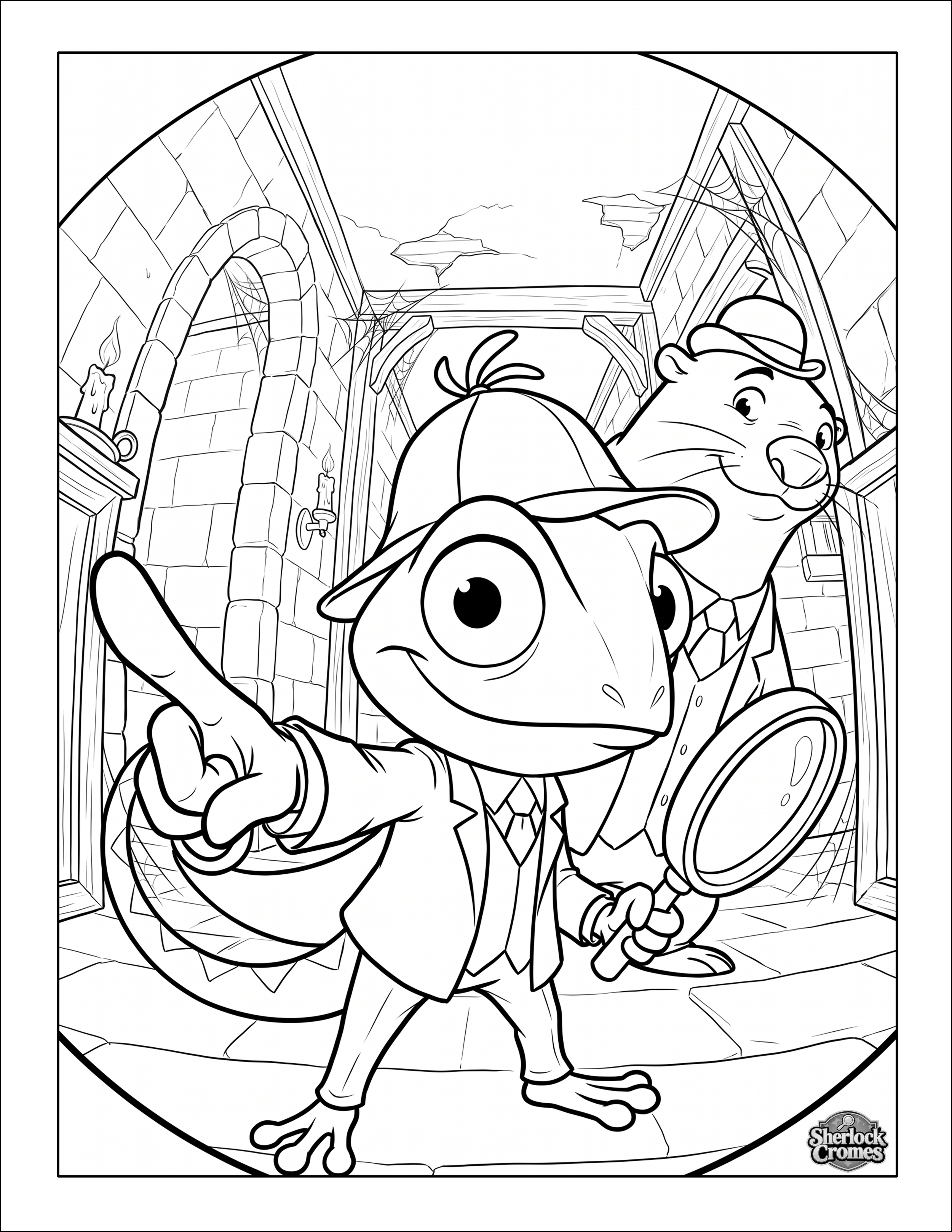 Sherlock Free Coloring pages