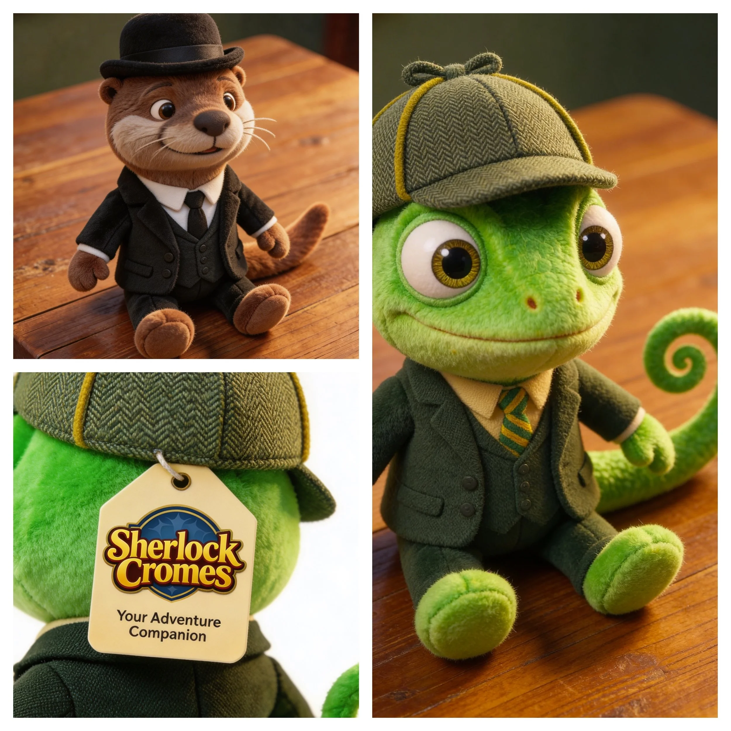 Sherlock Cromes chameleon detective plush stuffed animal toy Your Adventure Companion kids merchandise