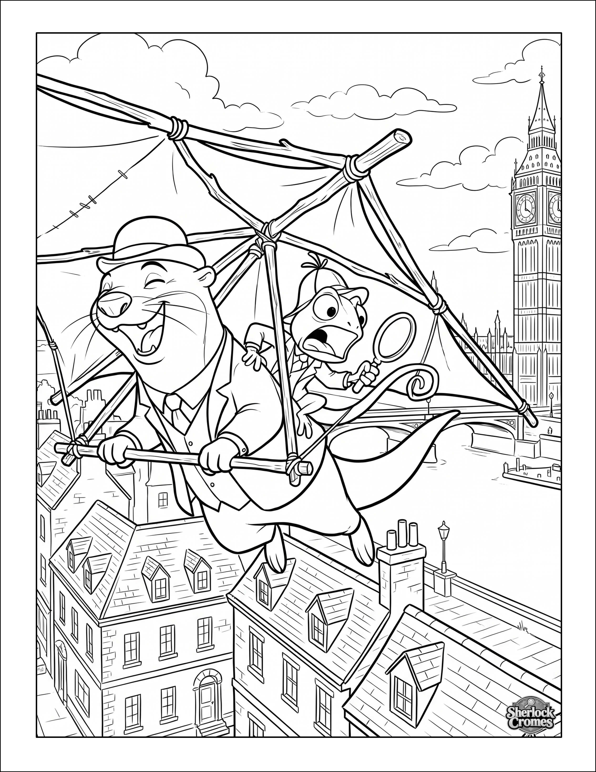 Sherlock Free Coloring pages
