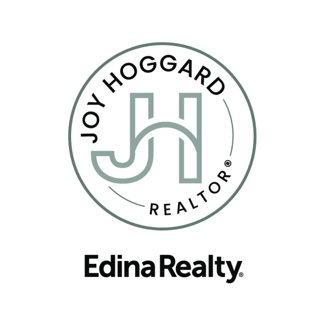 Logo for Edina Realty featuring the Joy Hoggard Realtor emblem with a stylized 'JH' inside a circle.