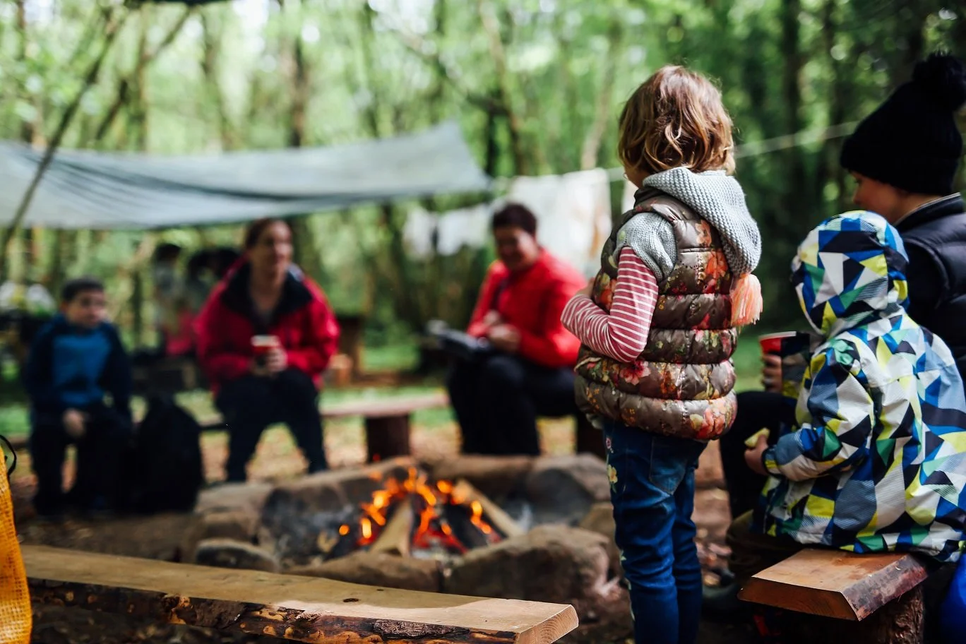 One-page Squarespace website design for a nature-based, forest school, coaches or education business