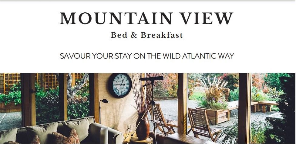 One-page Squarespace website design for a hospitality, airbnb, accommodation