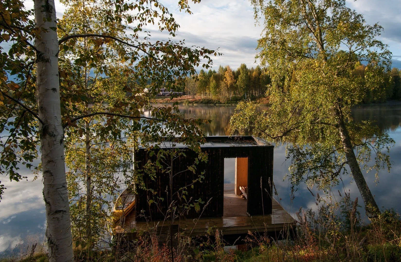 One-page Squarespace website design for sauna, airbnb, community, Ireland