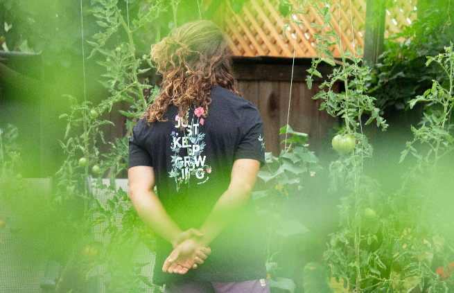 One-page Squarespace website design for a farm or community project