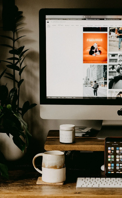 One-page Squarespace website design for a service-based business