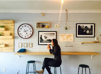 One-page Squarespace website design for a hospitality, cafe or food business