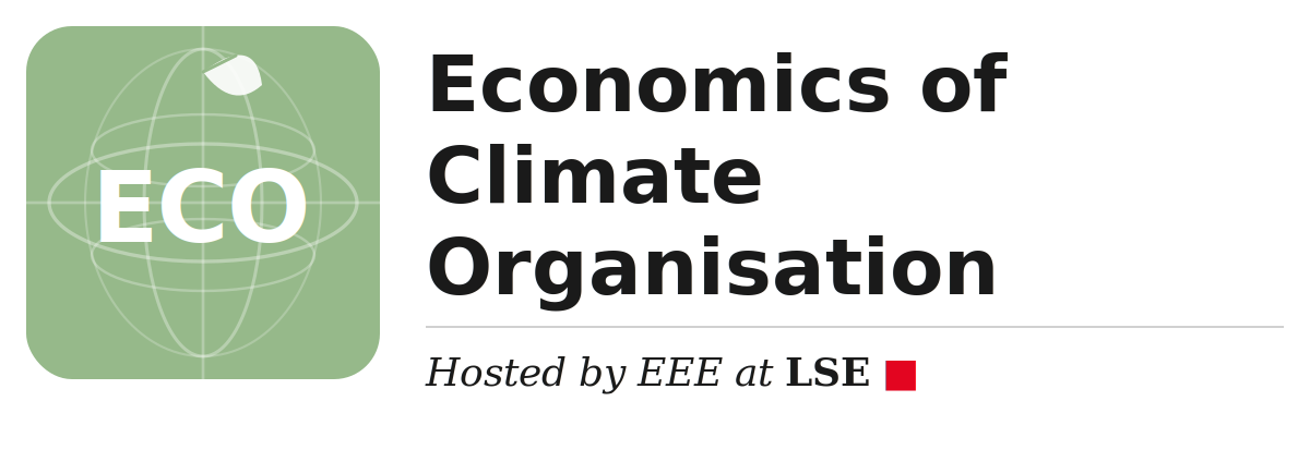 Economics of Climate Organisation (ECO)