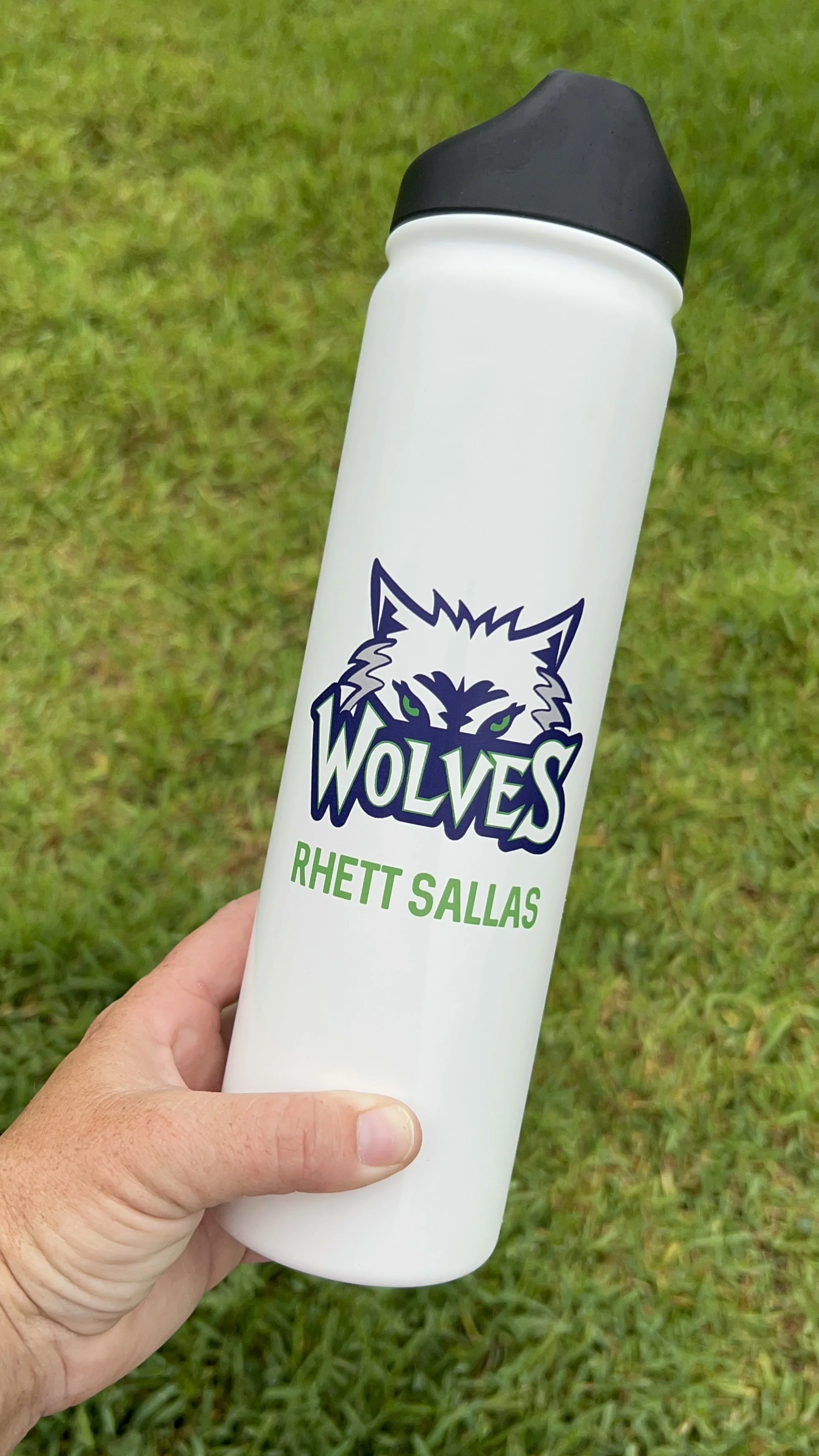 Personalized water bottles for a school event- UV printed