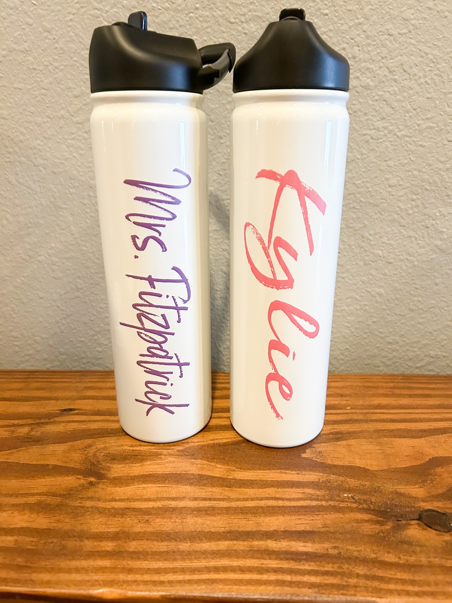 Personalized water bottles- UV printed