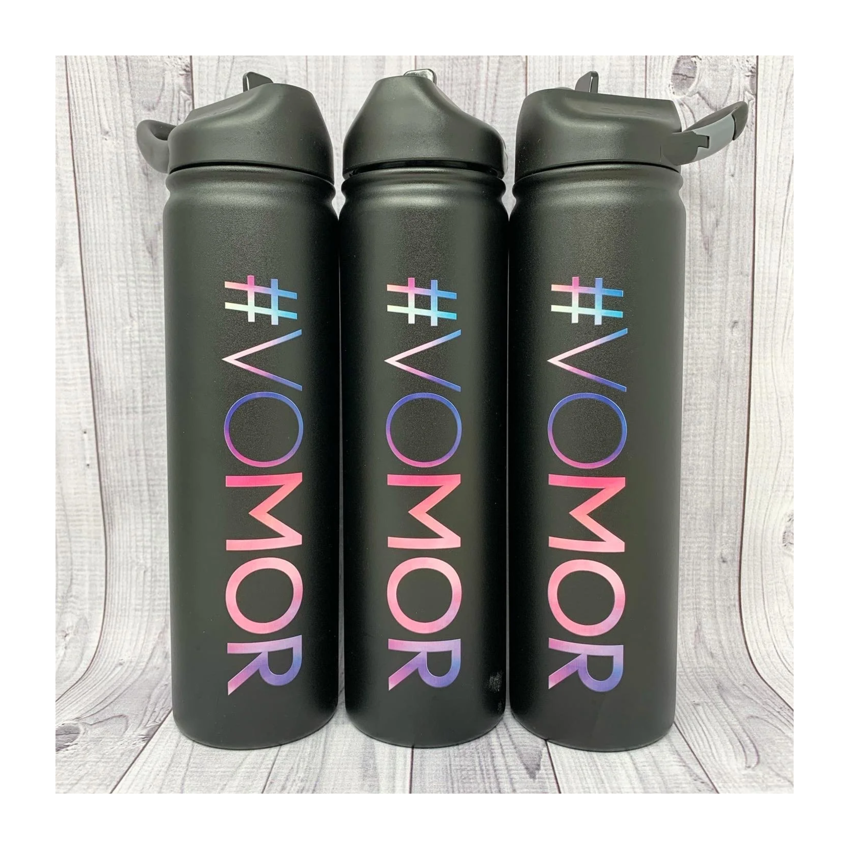 Personalized water bottles for a business- UV printed