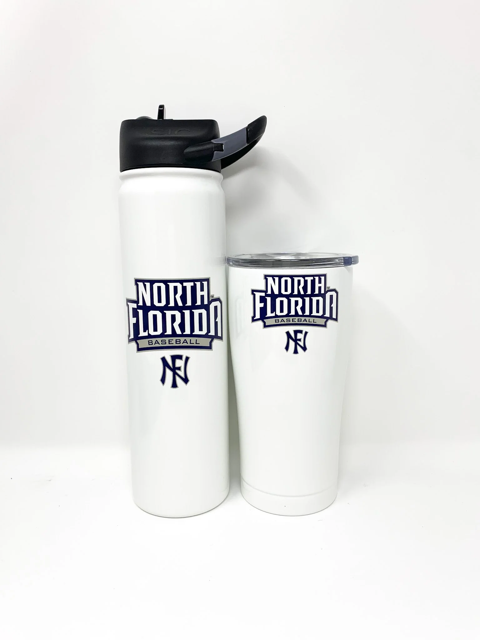 Personalized water bottle and tumbler for a college- UV printed