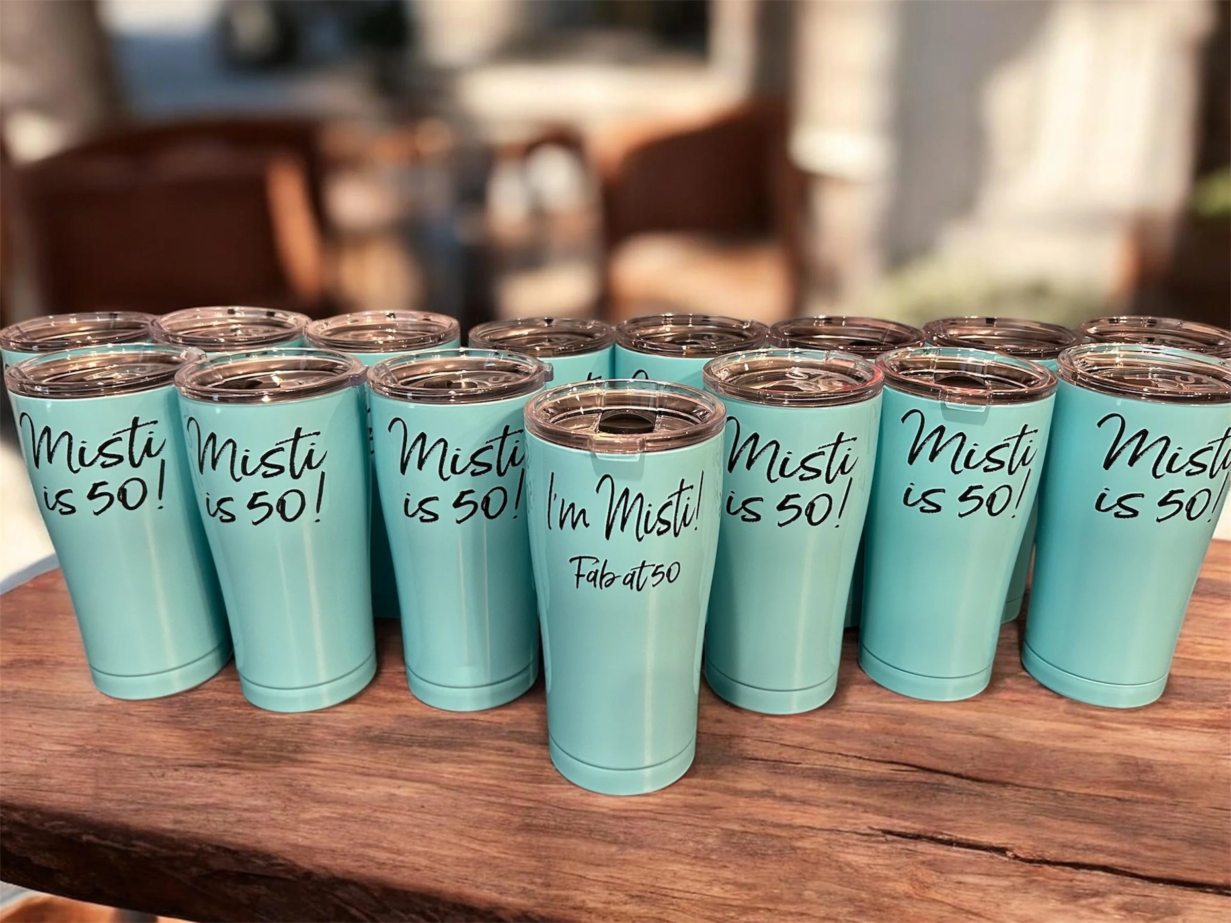 Personalized tumblers for a birthday trip- UV printed
