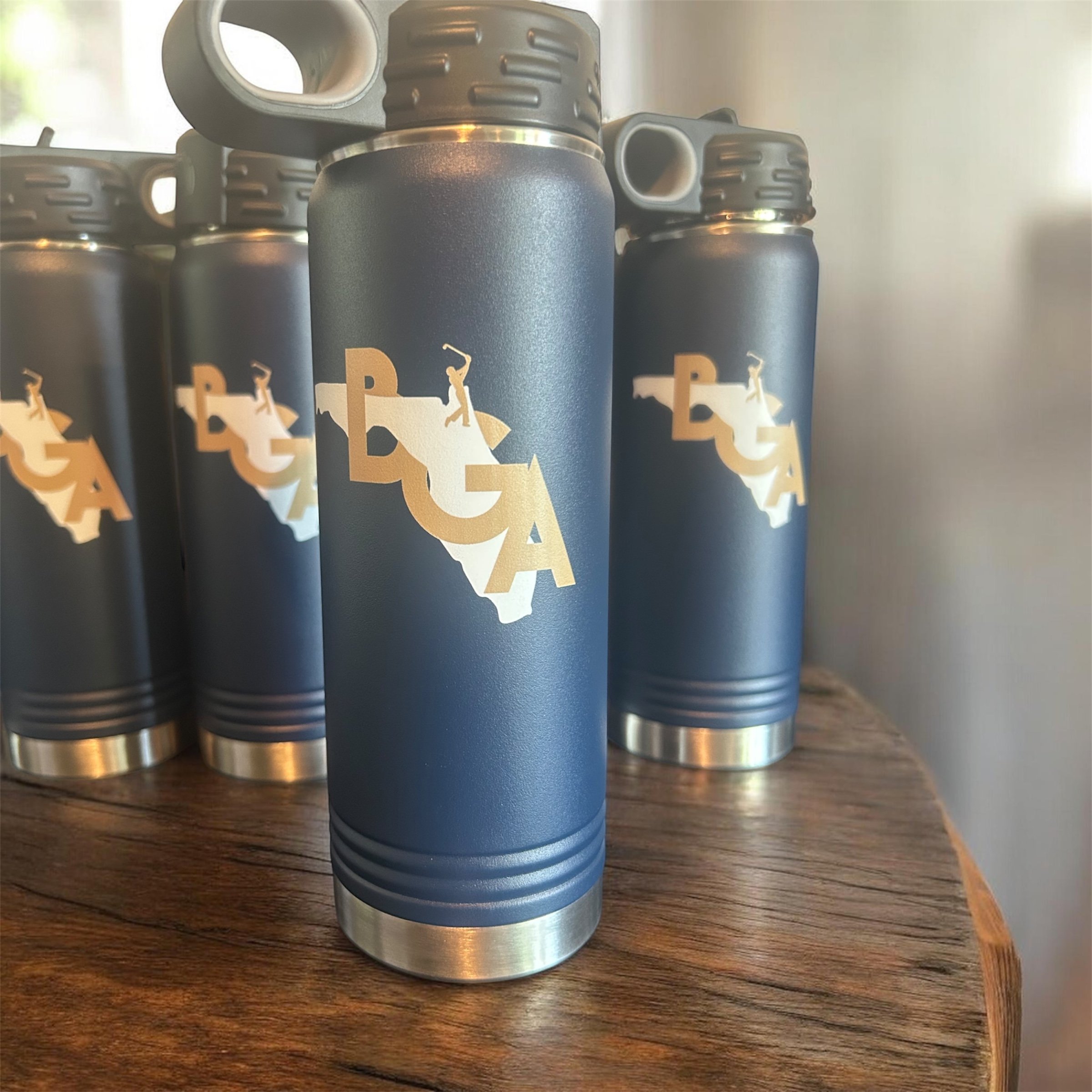 Personalized water bottles for an event- UV printed
