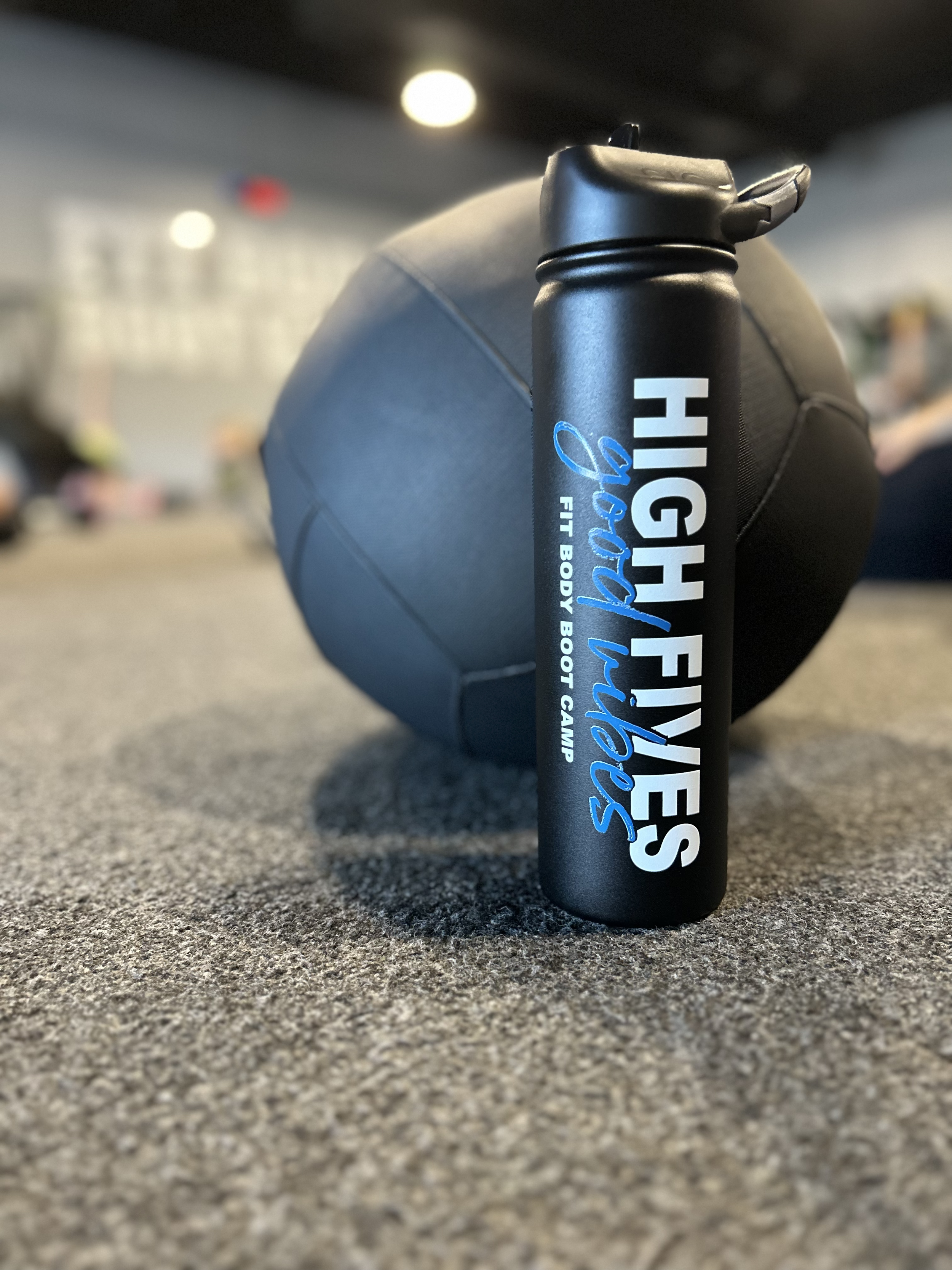 Personalized water bottles for a fitness gym- UV printed