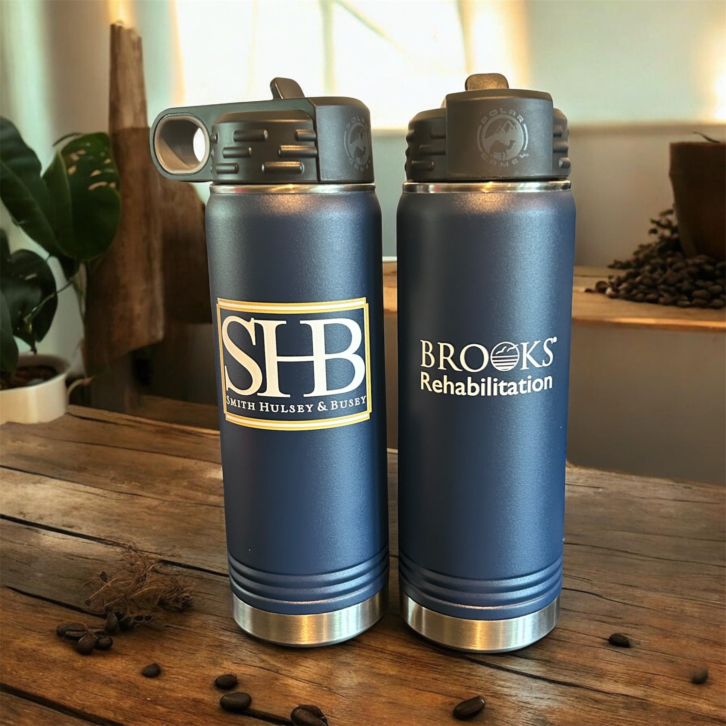 Personalized water bottles for business- UV printed