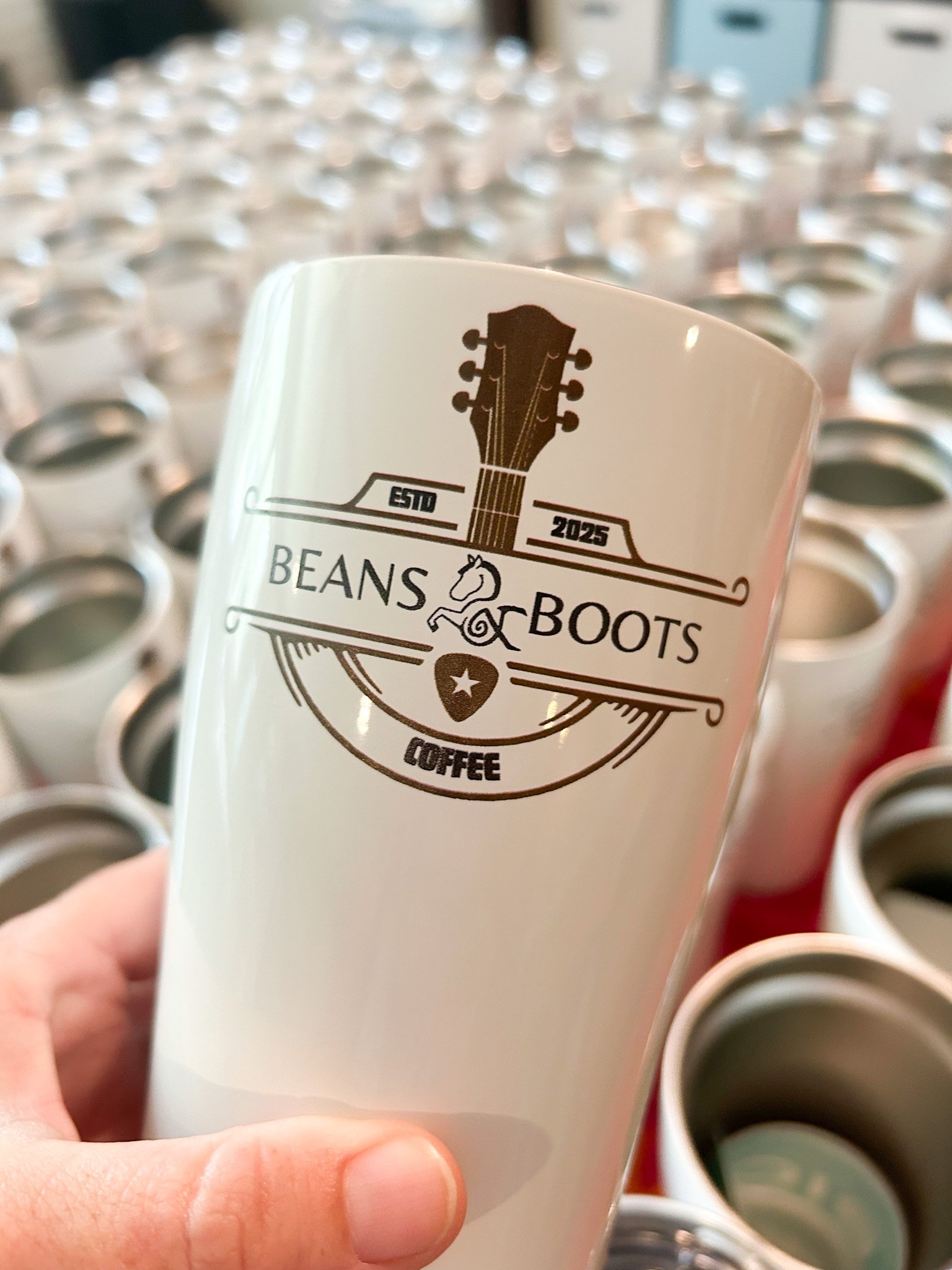 Personalized tumblers for a business- UV printed