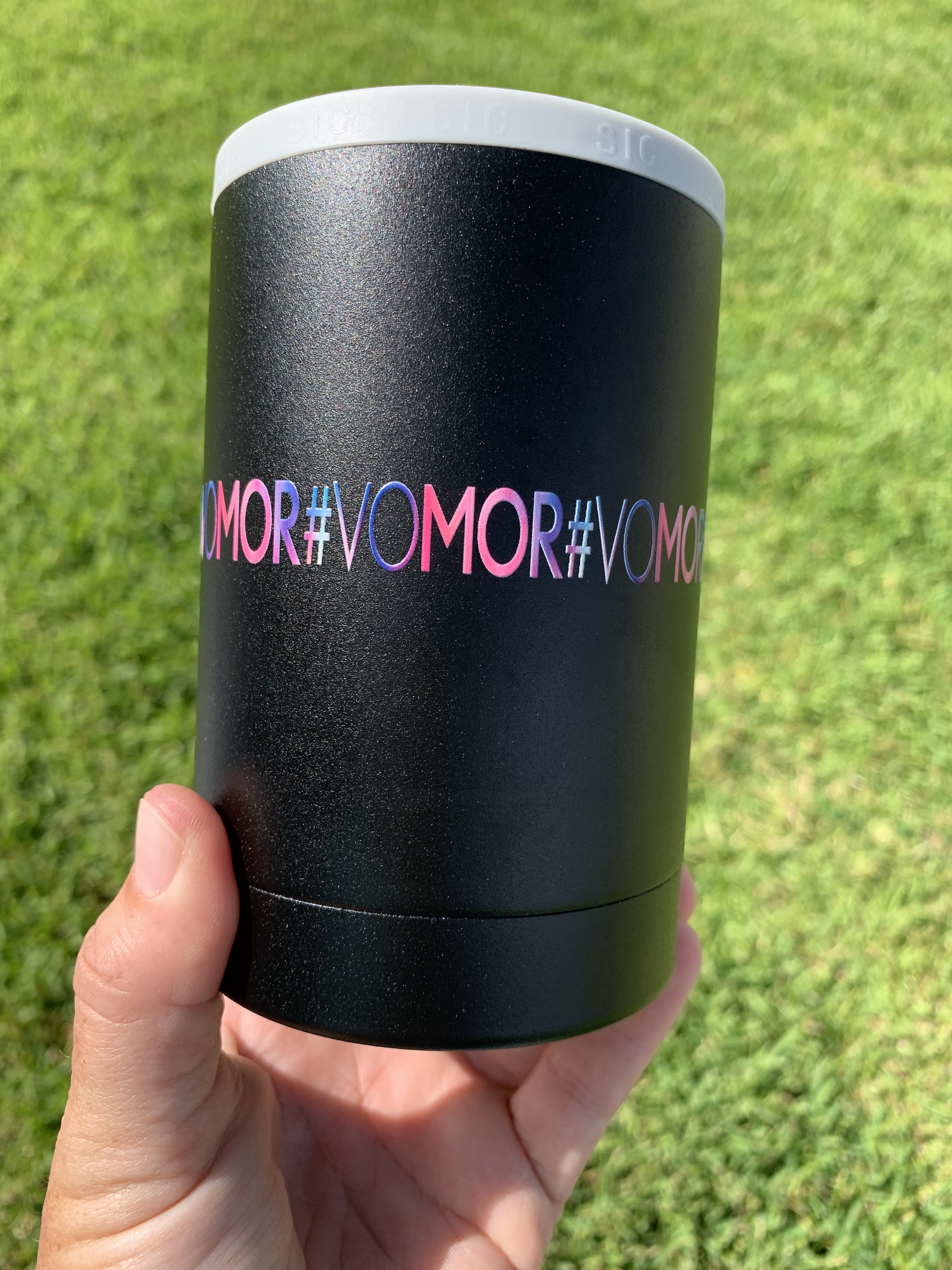 Personalized can coolers for a company event- UV printed