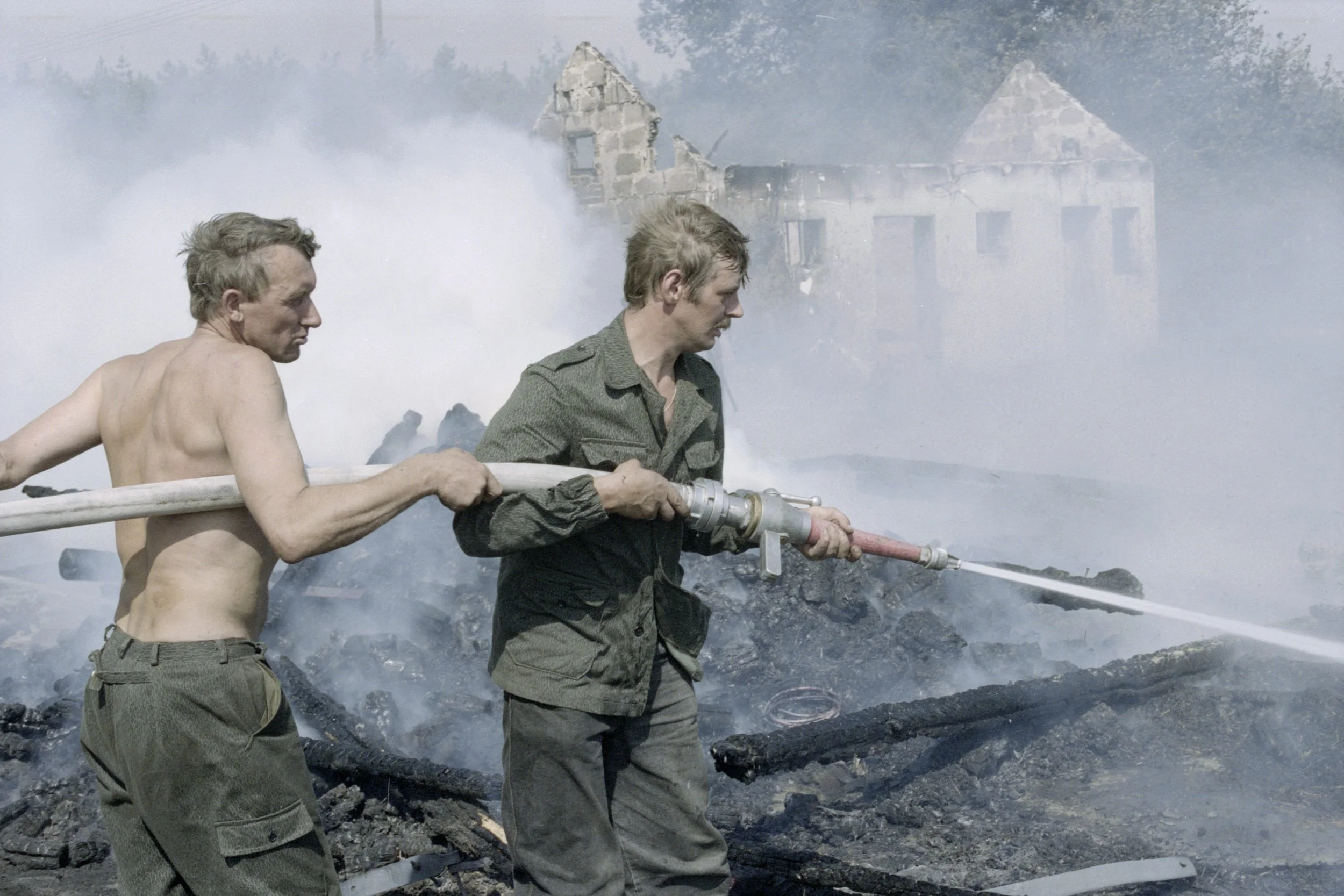 Największy pożar lasów w Polsce po II wojnie
Światowej. Rejon Kuźni Raciborskiej, sierpień
1992