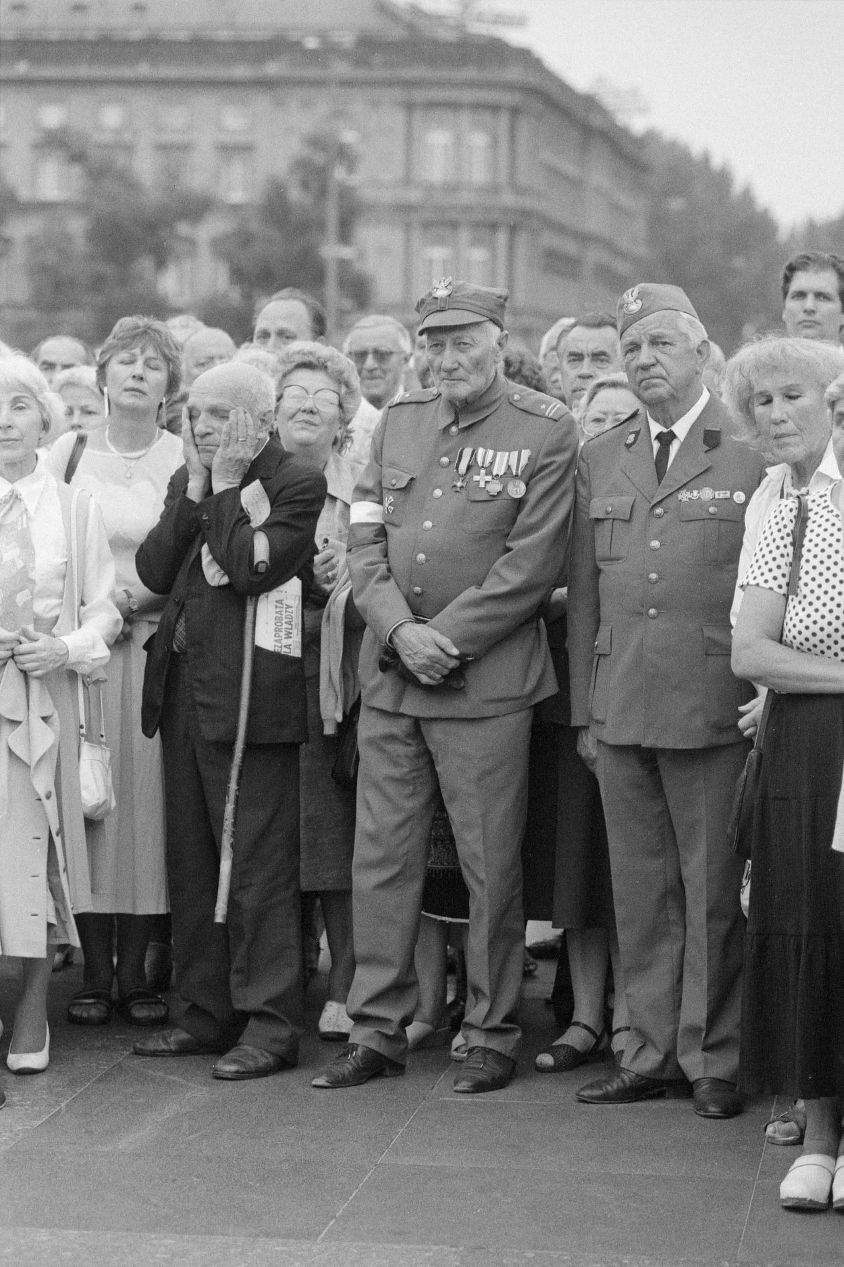 Obchody rocznicy Powstania Warszawskiego.
Warszawa, sierpień 1991