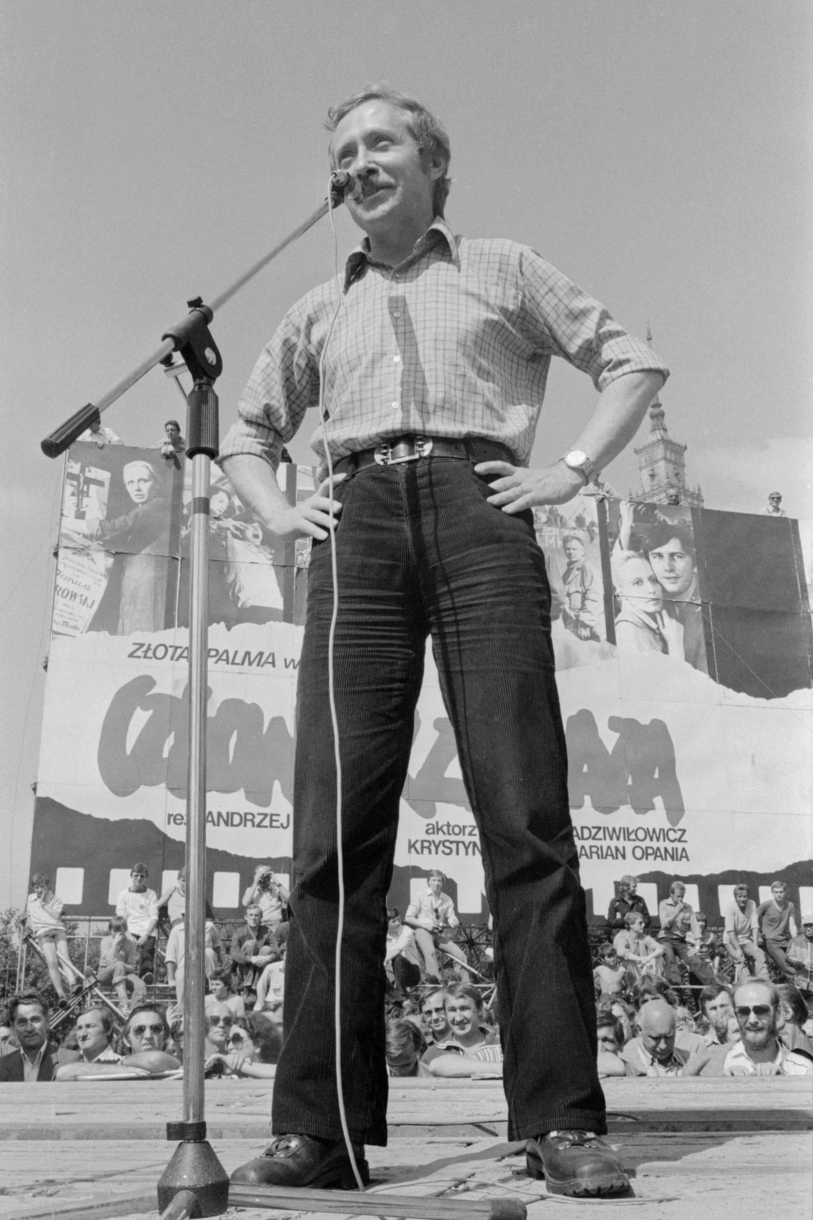 Janusz Onyszkiewicz, blokada Ronda
Dmowskiego
Warszawa, sierpień 1981