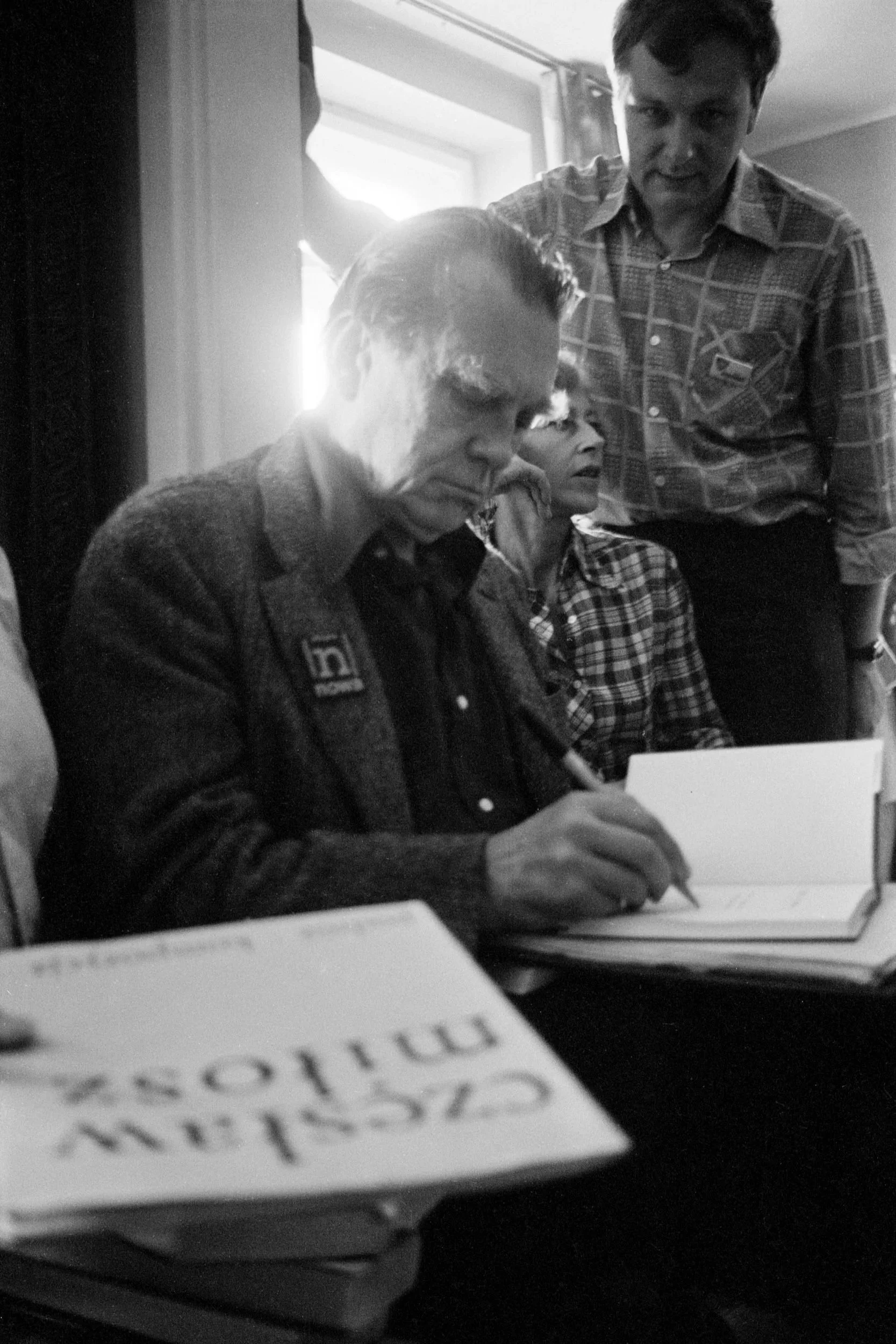 Czesław Miłosz z wydawnictwem Nova,
Warszawa, czerwiec 1981