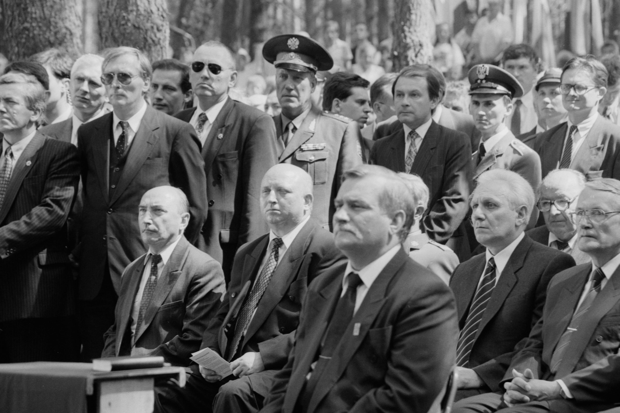 Lech Wałęsa, Józef Oleksy w Katyniu,
czerwiec 1995