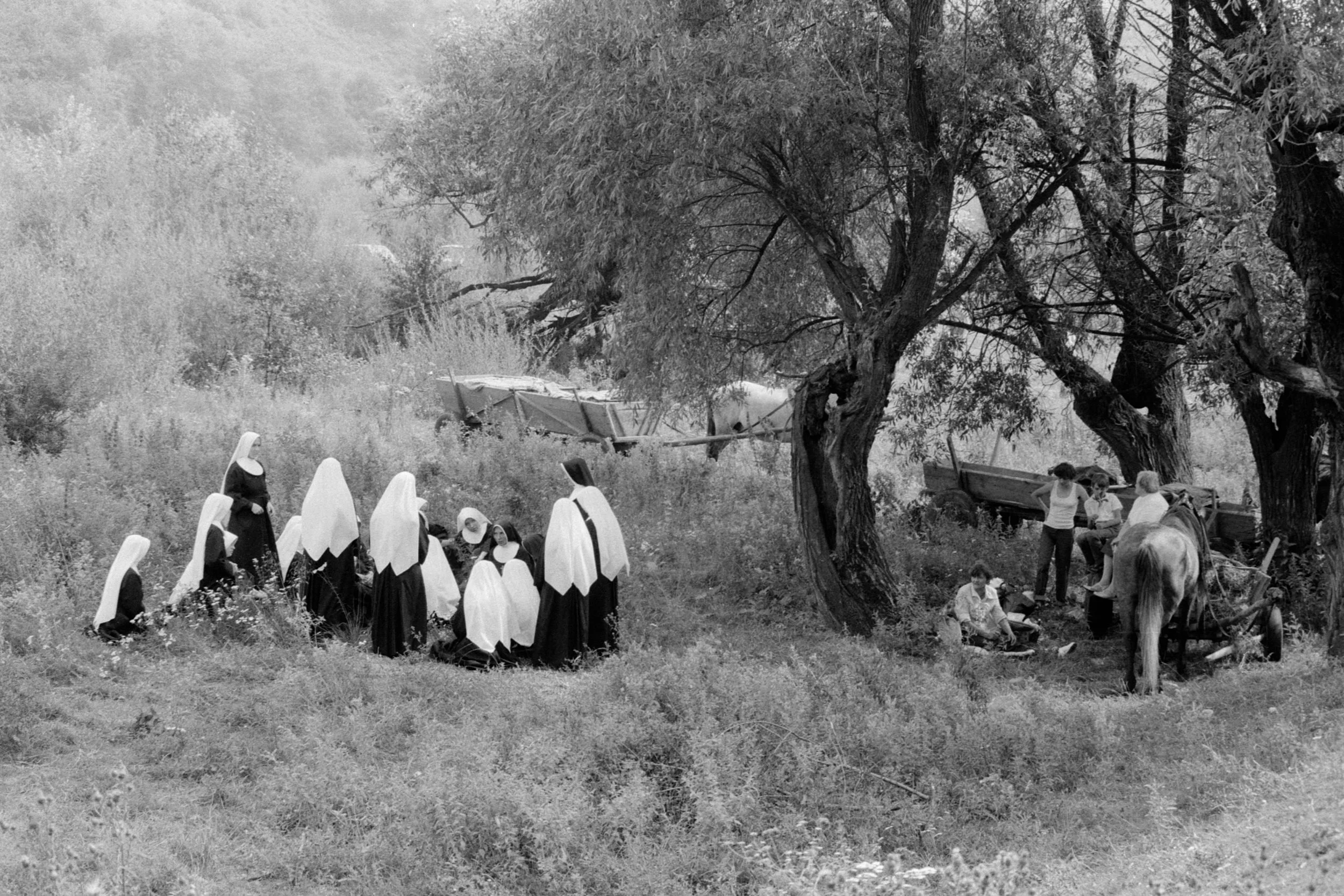 Pielgrzymi. Wielki Odpust Kalwaryjski.
Kalwaria Pacławska, sierpień 1988