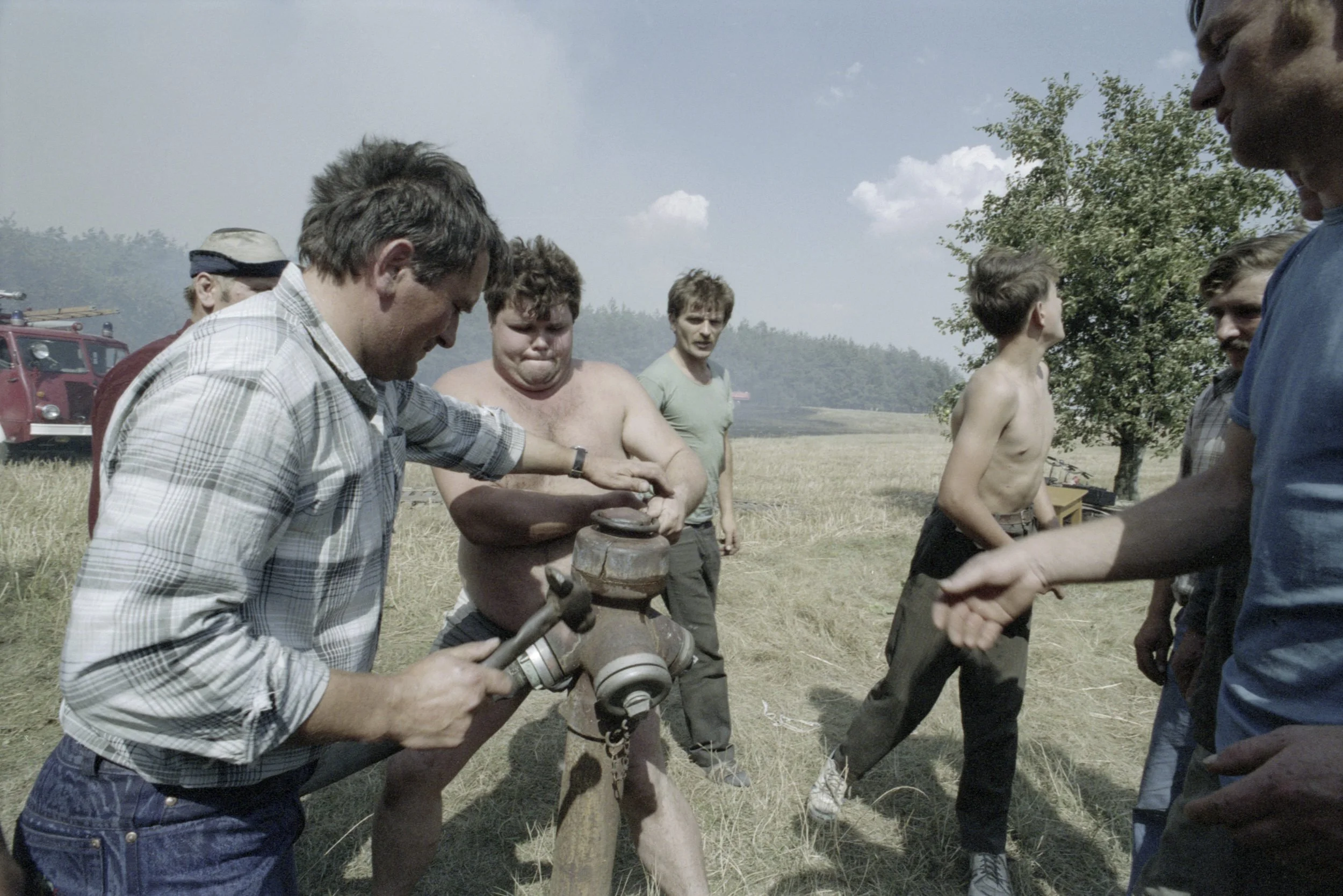 Największy pożar lasów w Polsce po II wojnie
Światowej. Rejon Kuźni Raciborskiej, sierpień
1992