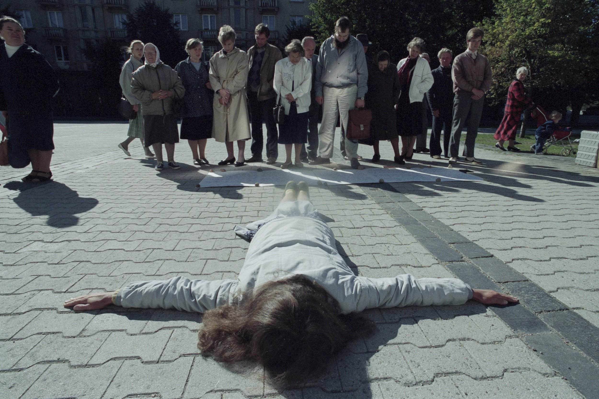 Modlitwa przed parlamentem. Wilno, Litwa
wrzesień 1991