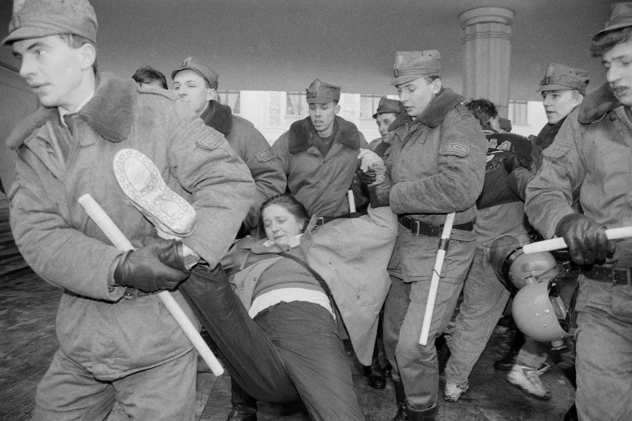 Demonstracja Samoobrony.
Warszawa, kwiecień 1993
