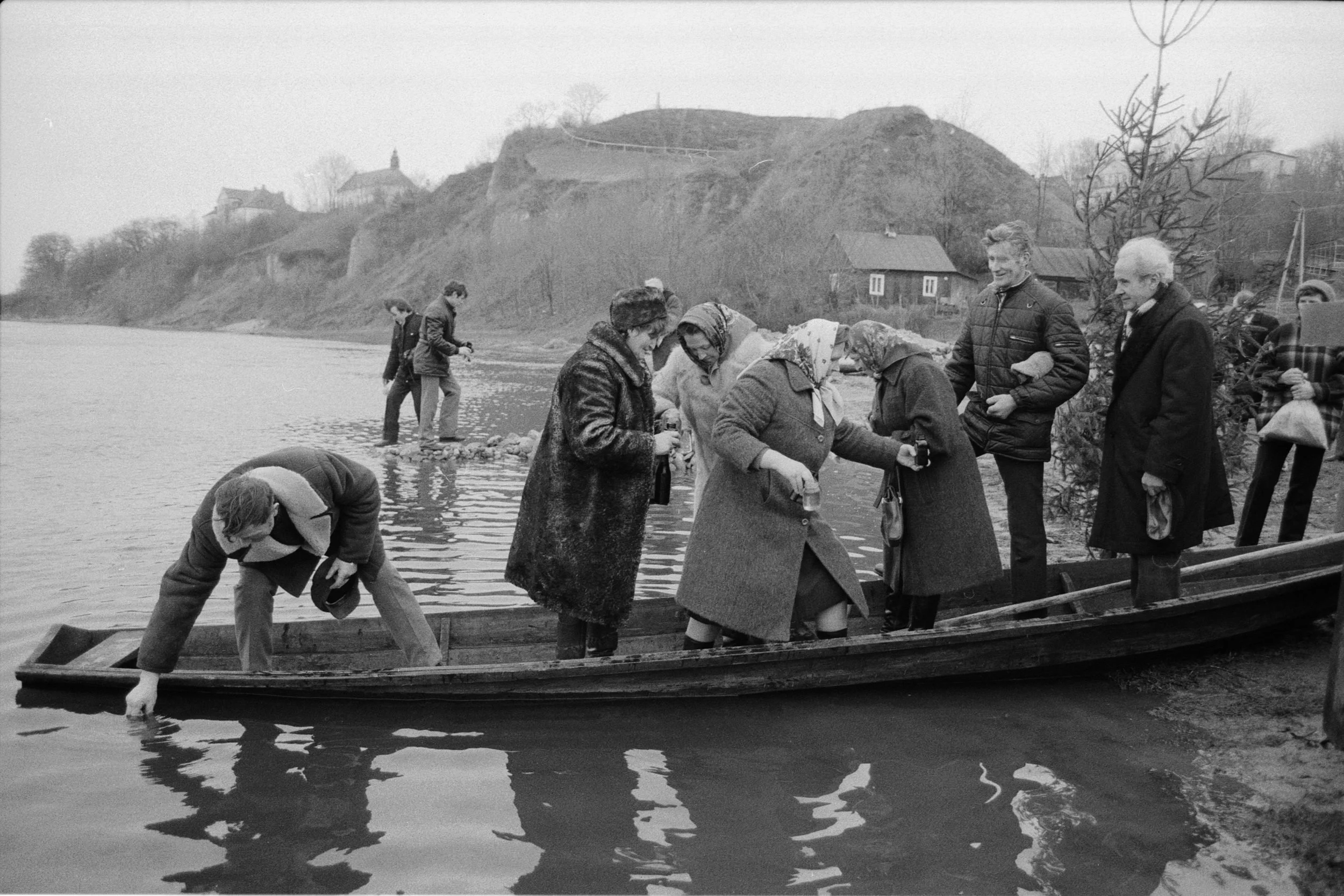 Prawosławne obchody Chrztu Pańskiego,
czyli Święto Jordanu. Drohiczyn. Styczeń 1993