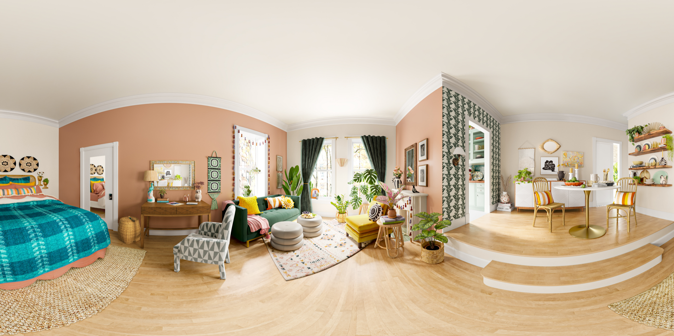 Interactive 3D lifestyle retail room environment

Immersive home decor retail experience with layered spatial design