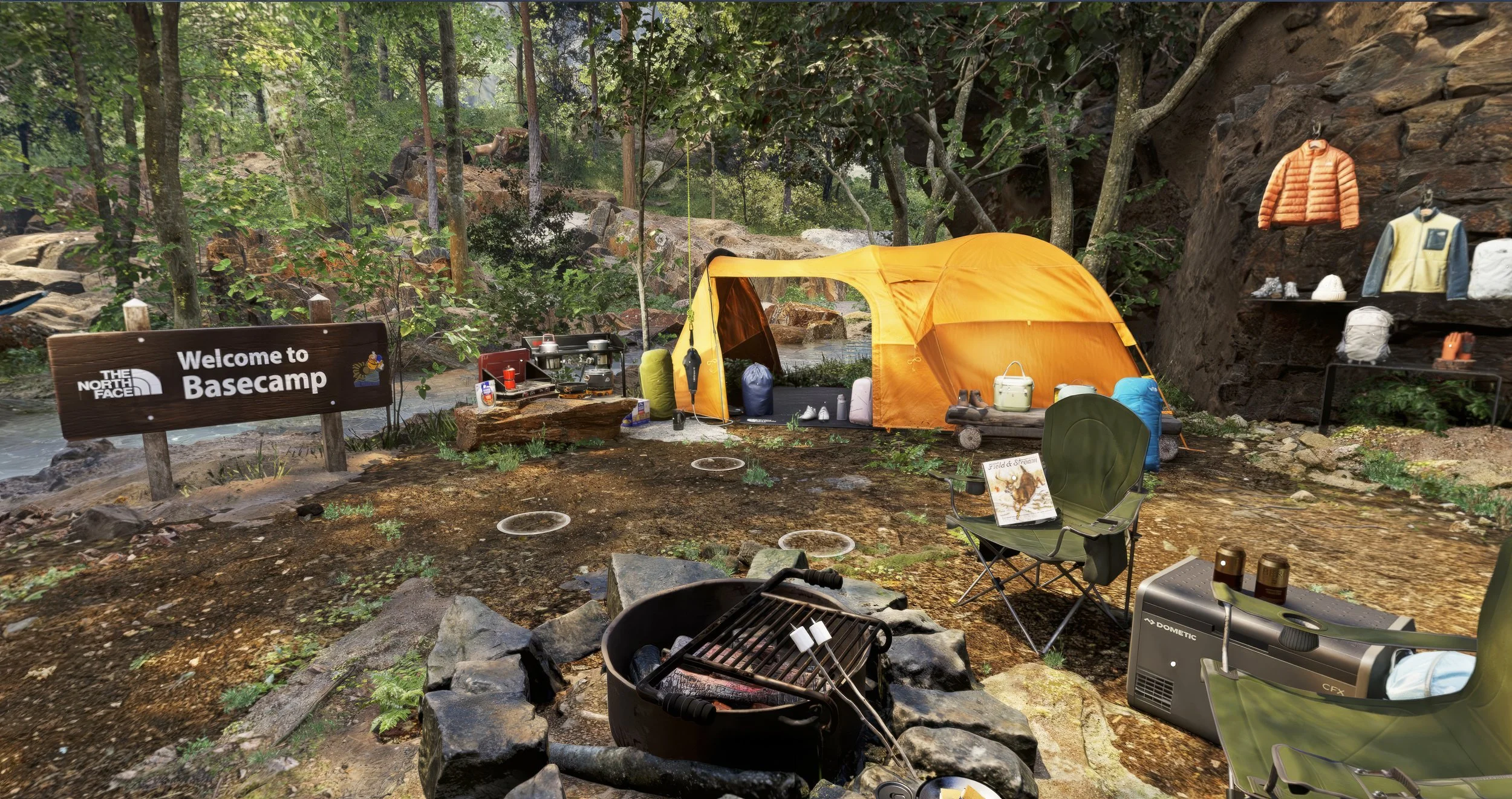 Immersive 3D retail storefront for The North Face Amazon launch

Spatial digital commerce environment for outdoor lifestyle brand